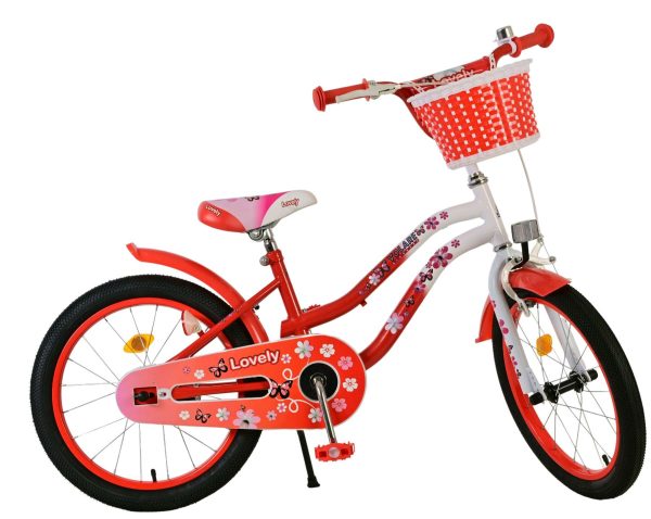 Volare Lovely Kinderfiets – Meisjes – 18 inch – Roze Wit