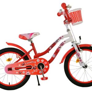Volare Lovely Kinderfiets – Meisjes – 18 inch – Rood Wit