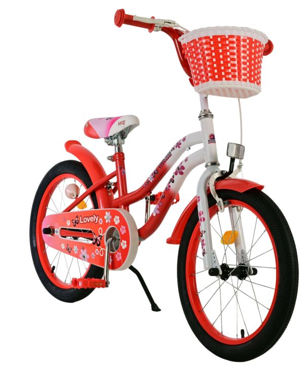 Volare Lovely Kinderfiets – Meisjes – 18 inch – Roze Wit