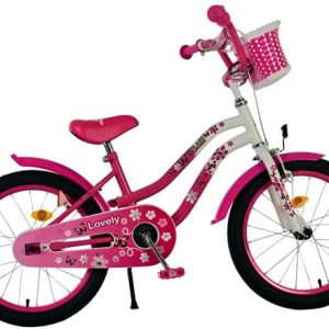 Volare Lovely Kinderfiets – Meisjes – 18 inch – Roze Wit