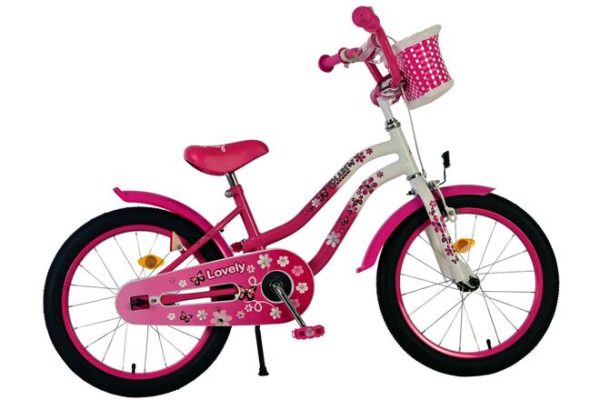 Volare Lovely Kinderfiets – Meisjes – 18 inch – Roze Wit