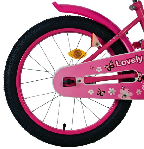 Volare Lovely Kinderfiets – Meisjes – 18 inch – Roze Wit