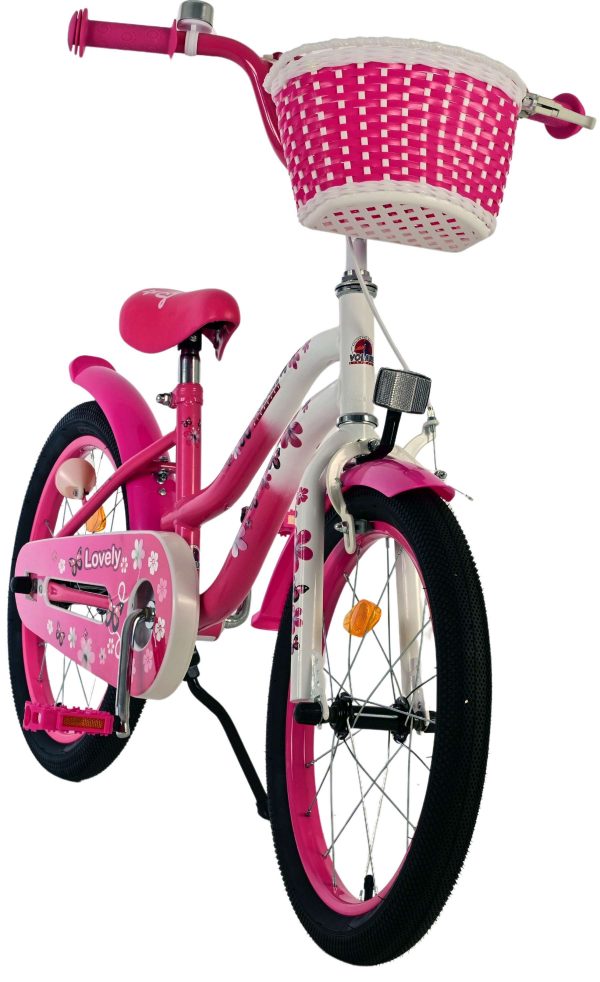 Volare Lovely Kinderfiets – Meisjes – 18 inch – Roze Wit