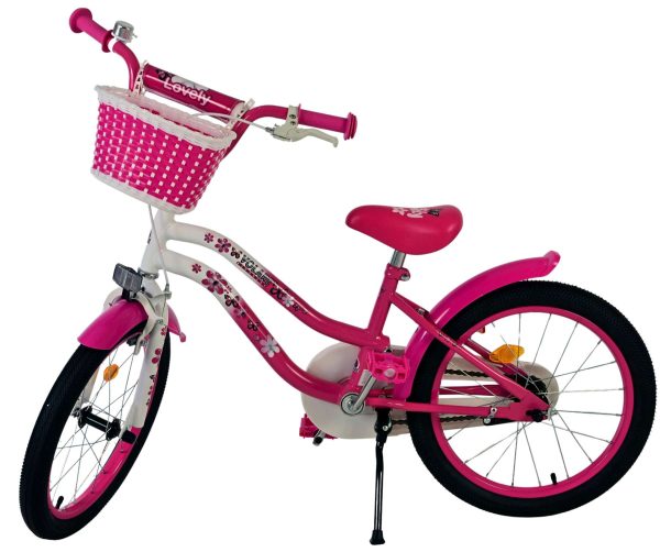 Volare Lovely Kinderfiets – Meisjes – 18 inch – Roze Wit