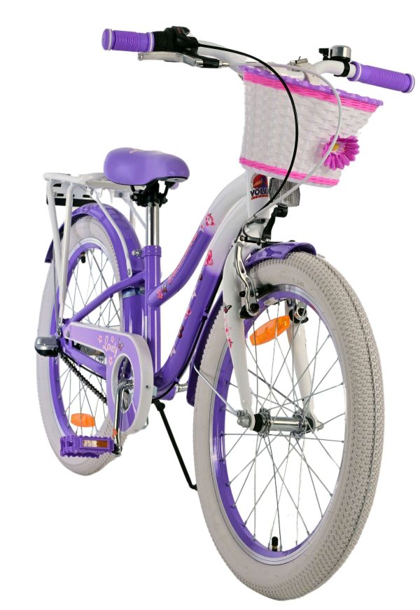 Volare Lovely Kinderfiets – Meisjes – 20 inch – Paars – 3 versnellingen