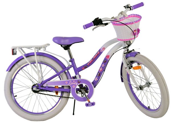 Volare Lovely Kinderfiets – Meisjes – 20 inch – Paars – 3 versnellingen