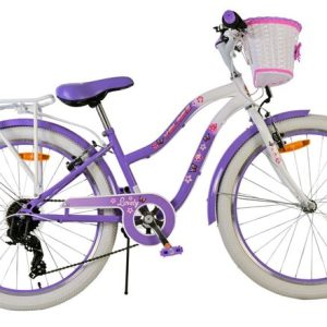Volare Lovely Kinderfiets – Meisjes – 24 inch – Paars – 7 Versnellingen