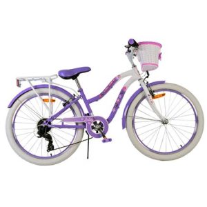 Volare Lovely Kinderfiets – Meisjes – 24 inch – Paars – 7 Versnellingen
