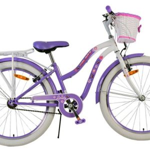 Volare Lovely Kinderfiets – Meisjes – 24 inch – Paars – Twee handremmen