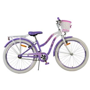 Volare Lovely Kinderfiets – Meisjes – 24 inch – Paars – Twee handremmen