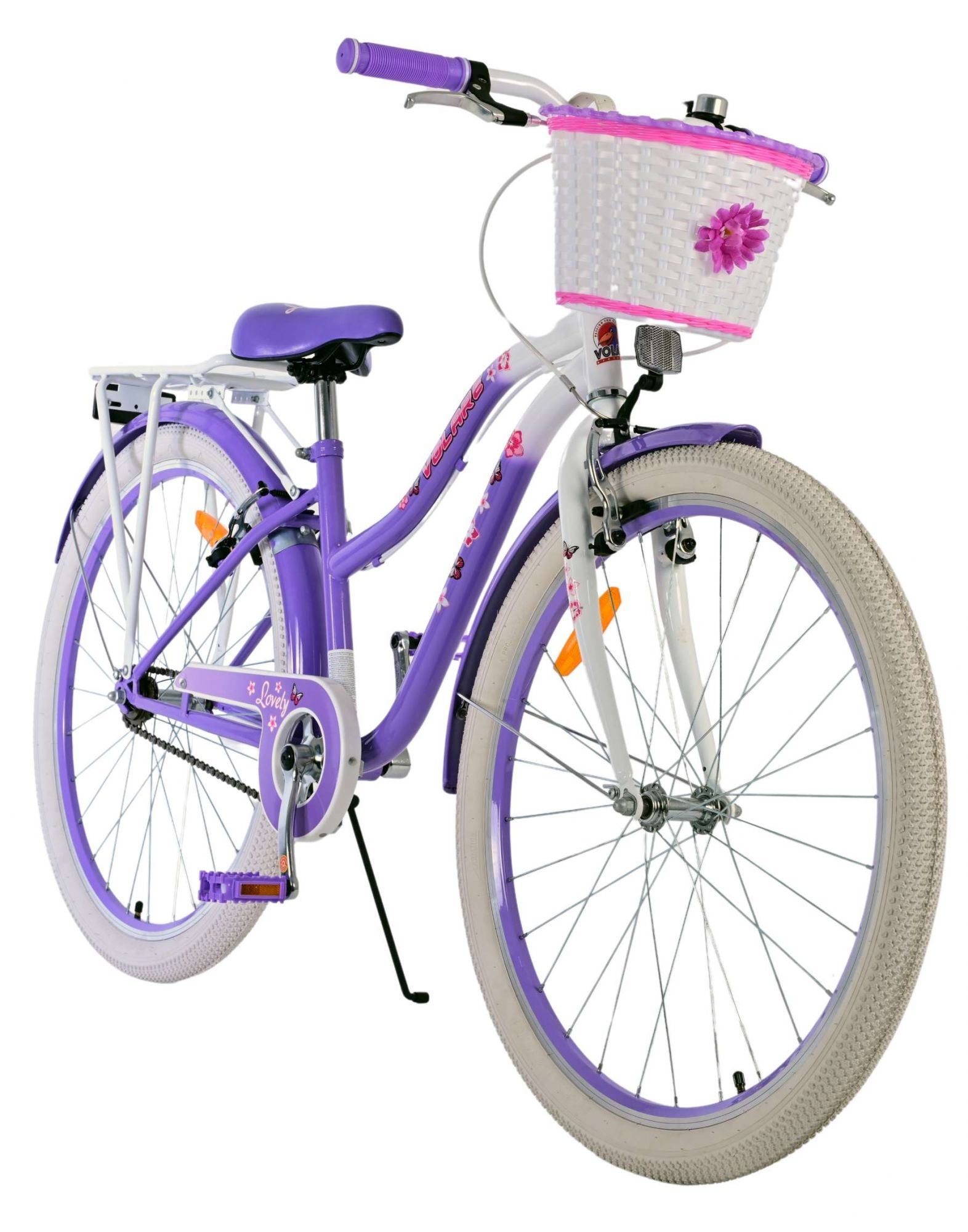 Volare Lovely Kinderfiets – Meisjes – 26 inch – Paars – Twee handremmen