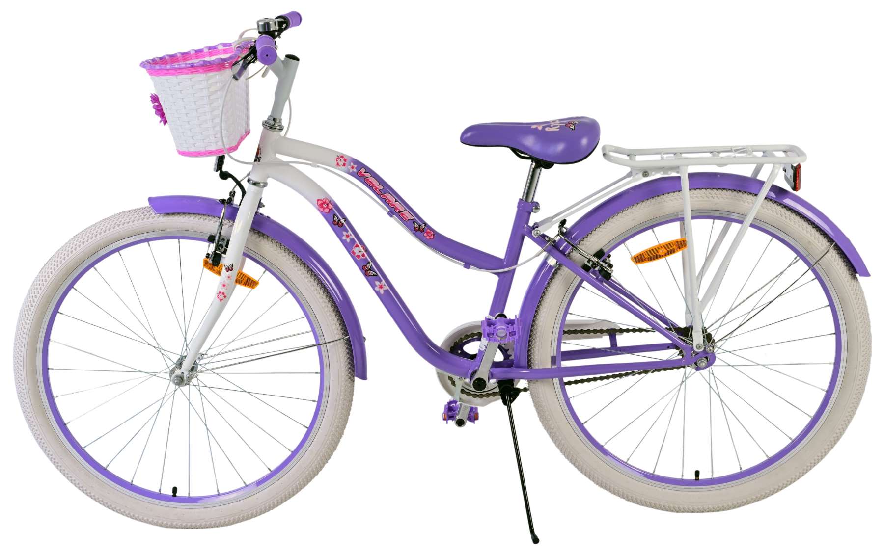 Volare Lovely Kinderfiets – Meisjes – 26 inch – Paars – Twee handremmen