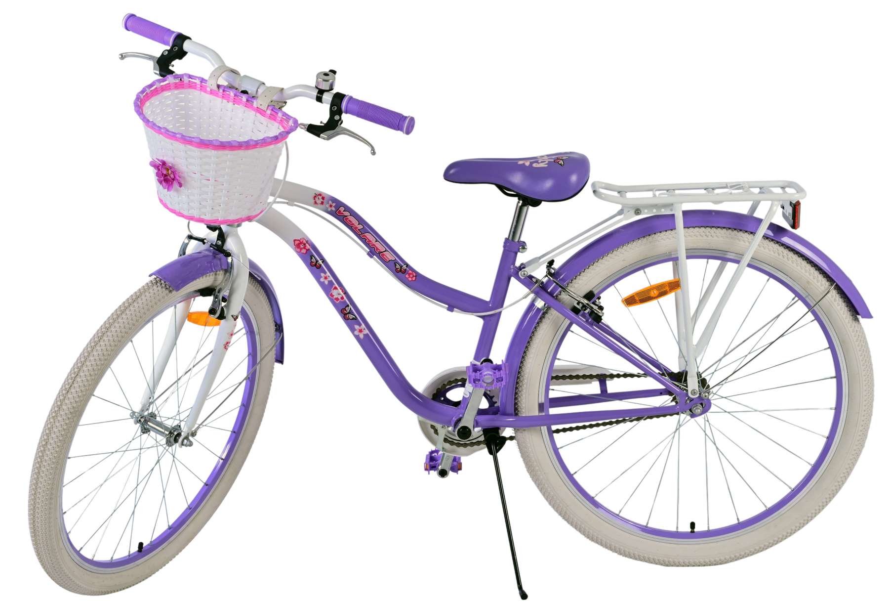 Volare Lovely Kinderfiets – Meisjes – 26 inch – Paars – Twee handremmen