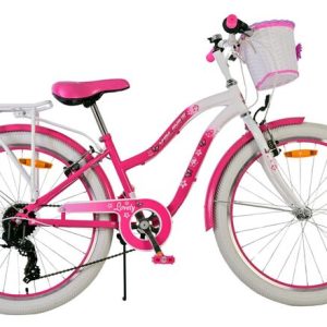 Volare Lovely Kinderfiets – Meisjes – 24 inch – Roze – 7 Versnellingen