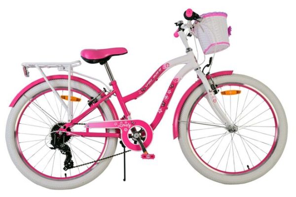 Volare Lovely Kinderfiets – Meisjes – 24 inch – Roze – 7 Versnellingen