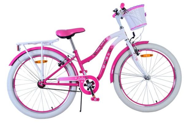 Volare Lovely Kinderfiets – Meisjes – 24 inch – Roze – Twee handremmen
