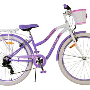 Volare Lovely Kinderfiets – Meisjes – 26 inch – Paars – 7 speed