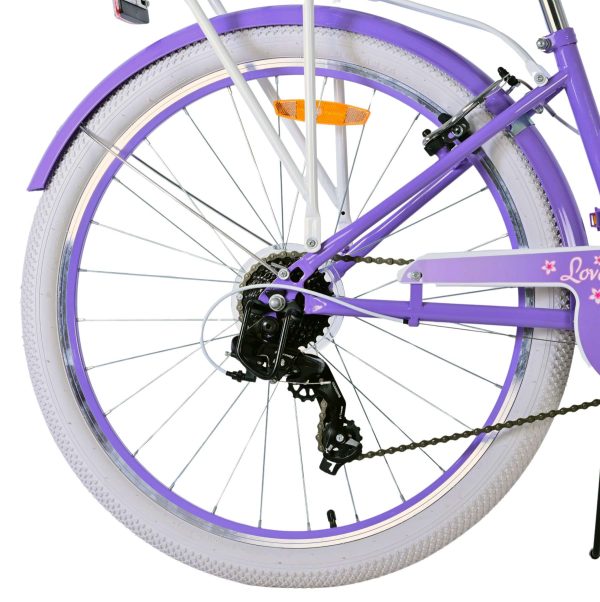 Volare Lovely Kinderfiets – Meisjes – 26 inch – Paars – 7 speed