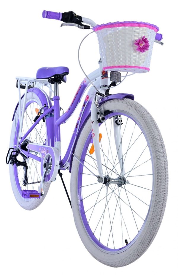 Volare Lovely Kinderfiets – Meisjes – 26 inch – Paars – 7 speed