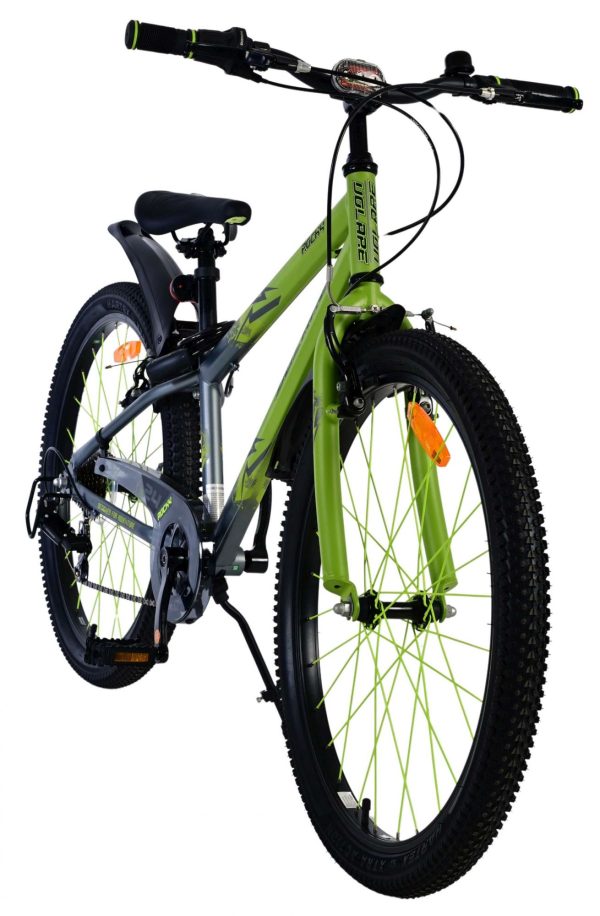 Volare Rocky Kinderfiets – 24 inch – Groen – 7 speed