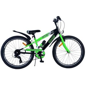 Volare Sportivo Kinderfiets – Jongens – 24 inch – 7 Speed – Zwart Groen