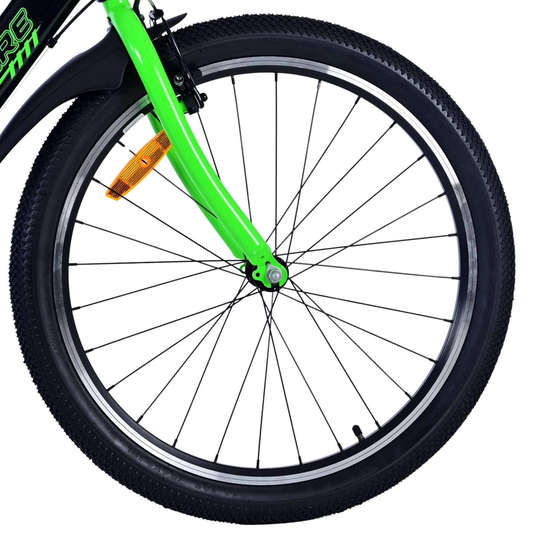 Volare Sportivo Kinderfiets – Jongens – 24 inch – 7 Speed – Zwart Groen
