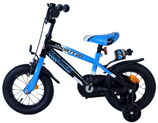 Volare Sportivo Kinderfiets – Jongens – 12 inch – Blauw Zwart