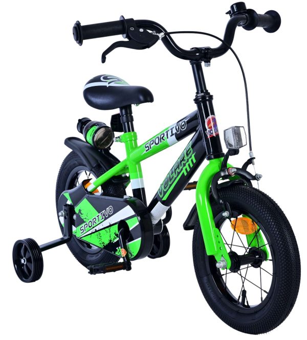 Volare Sportivo Kinderfiets – Jongens – 12 inch – Groen Zwart