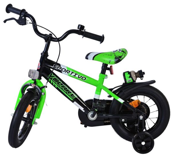 Volare Sportivo Kinderfiets – Jongens – 12 inch – Groen Zwart