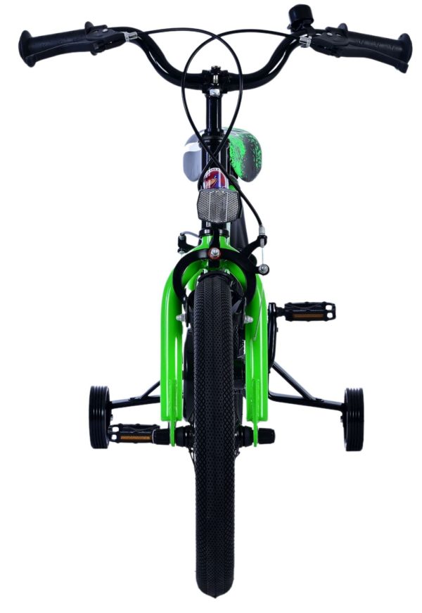 Volare Sportivo Kinderfiets – Jongens – 16 inch – Groen Zwart – Twee Handremmen