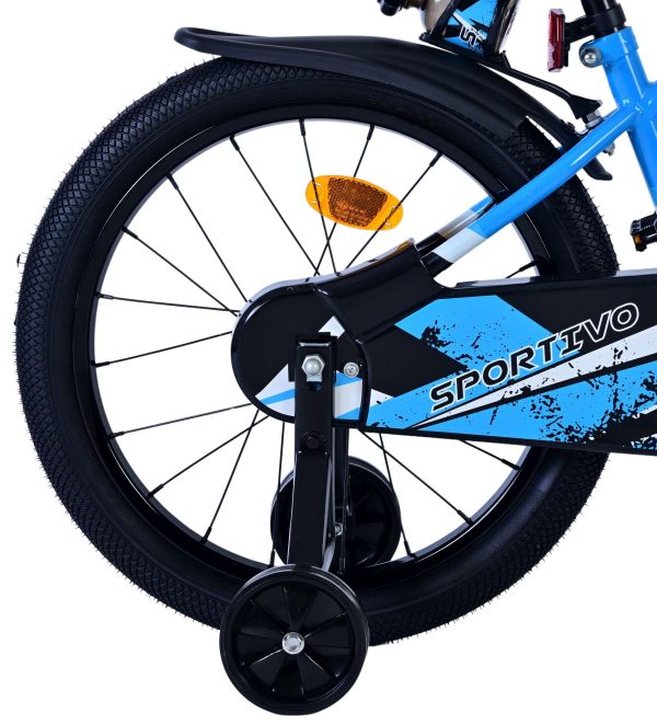 Volare Sportivo Kinderfiets – Jongens – 18 inch – Blauw Zwart