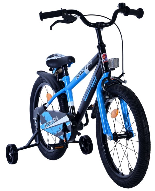 Volare Sportivo Kinderfiets – Jongens – 18 inch – Blauw Zwart