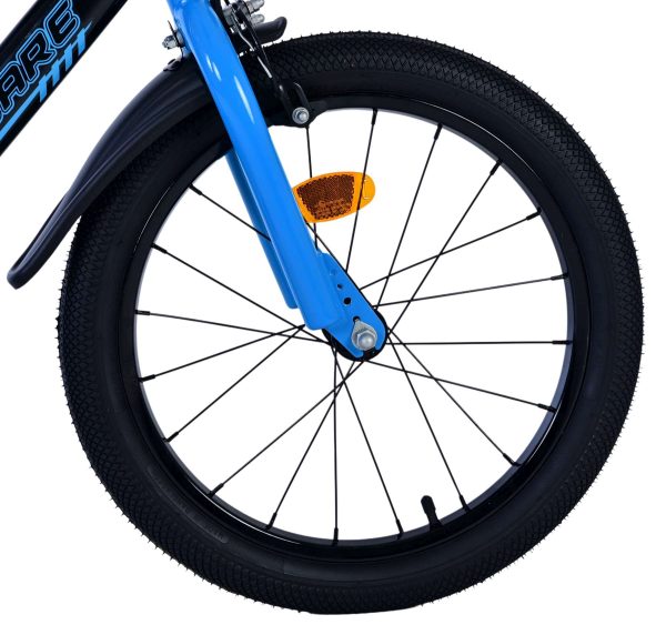 Volare Sportivo Kinderfiets – Jongens – 18 inch – Blauw Zwart – Twee Handremmen