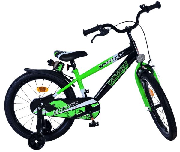 Volare Sportivo Kinderfiets – Jongens – 18 inch – Groen Zwart