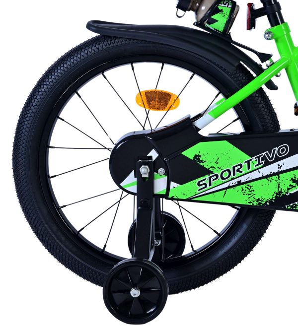 Volare Sportivo Kinderfiets – Jongens – 18 inch – Groen Zwart