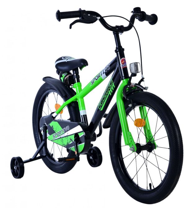 Volare Sportivo Kinderfiets – Jongens – 18 inch – Groen Zwart