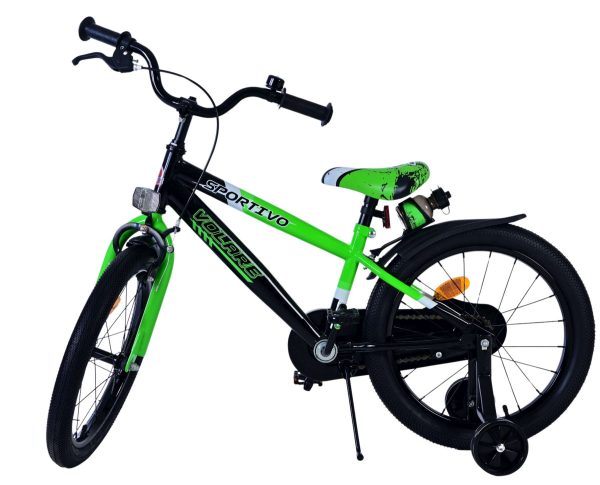 Volare Sportivo Kinderfiets – Jongens – 18 inch – Groen Zwart