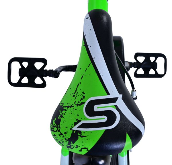 Volare Sportivo Kinderfiets – Jongens – 18 inch – Groen Zwart – Twee Handremmen