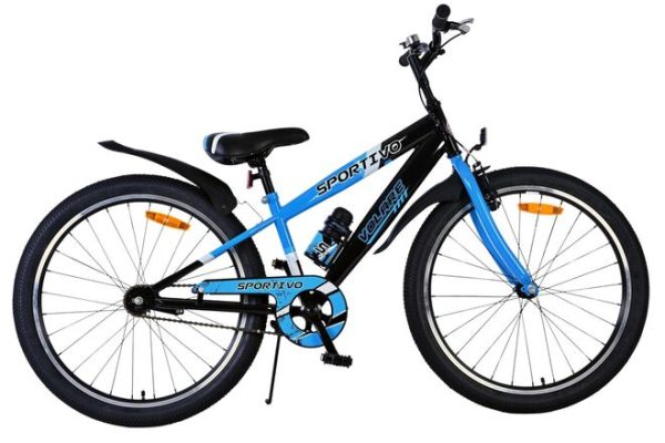 Volare Sportivo Kinderfiets – Jongens – 24 inch – Zwart Blauw