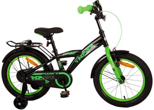 Volare Thombike Kinderfiets – Jongens – 16 inch – Zwart Groen