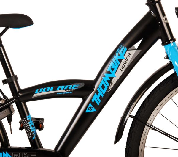 Volare Thombike Kinderfiets – Jongens – 24 inch – Zwart Blauw