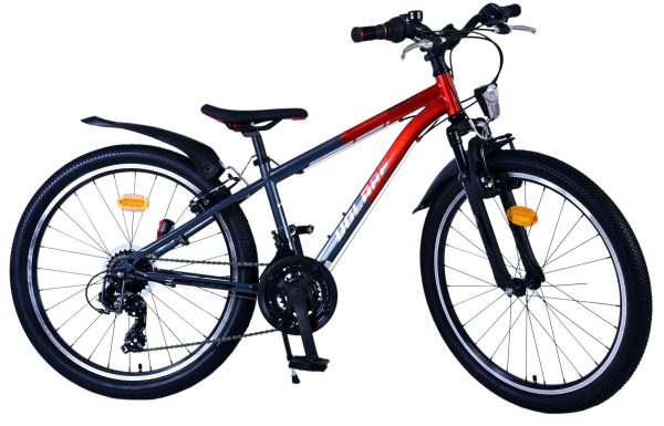 Volare XC Race Kinderfiets – 24 inch – 21 speed – Rood/Grijs
