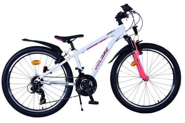 Volare XC Race Kinderfiets – 24 inch – 21 speed – Wit Roze