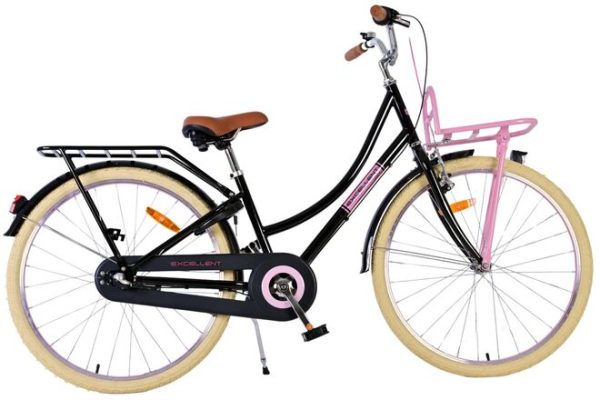 Volare Excellent Kinderfiets – Meisjes – 26 inch – Zwart – 3 versnellingen