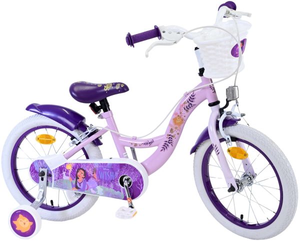 Disney Wish Kinderfiets – Meisjes – 16 inch – Paars – Twee handremmen