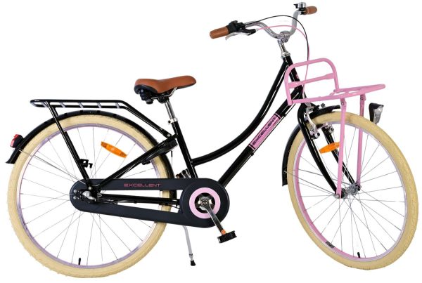 Volare Excellent Kinderfiets – Meisjes – 26 inch – Zwart – 3 versnellingen