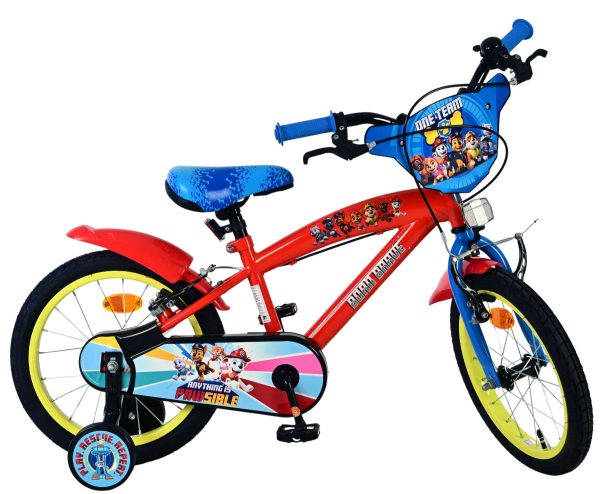 Paw Patrol Kinderfiets – Jongens – 16 inch – Rood – Twee handremmen