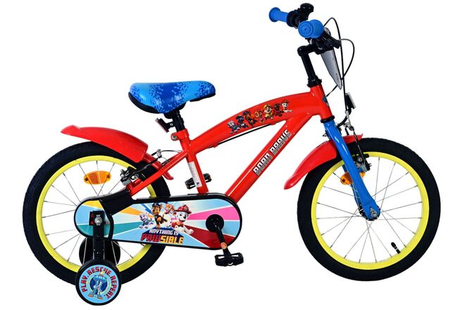 Paw Patrol Kinderfiets – Jongens – 16 inch – Rood – Twee handremmen