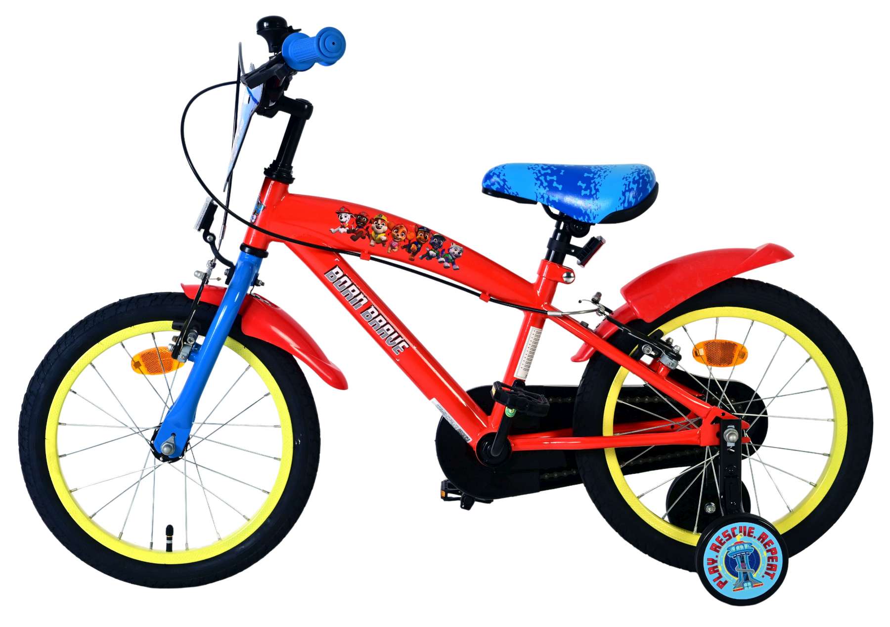 Paw Patrol Kinderfiets – Jongens – 16 inch – Rood – Twee handremmen Paw Patrol Kinderfiets – Jongens – 16 inch – Rood – Twee handremmen