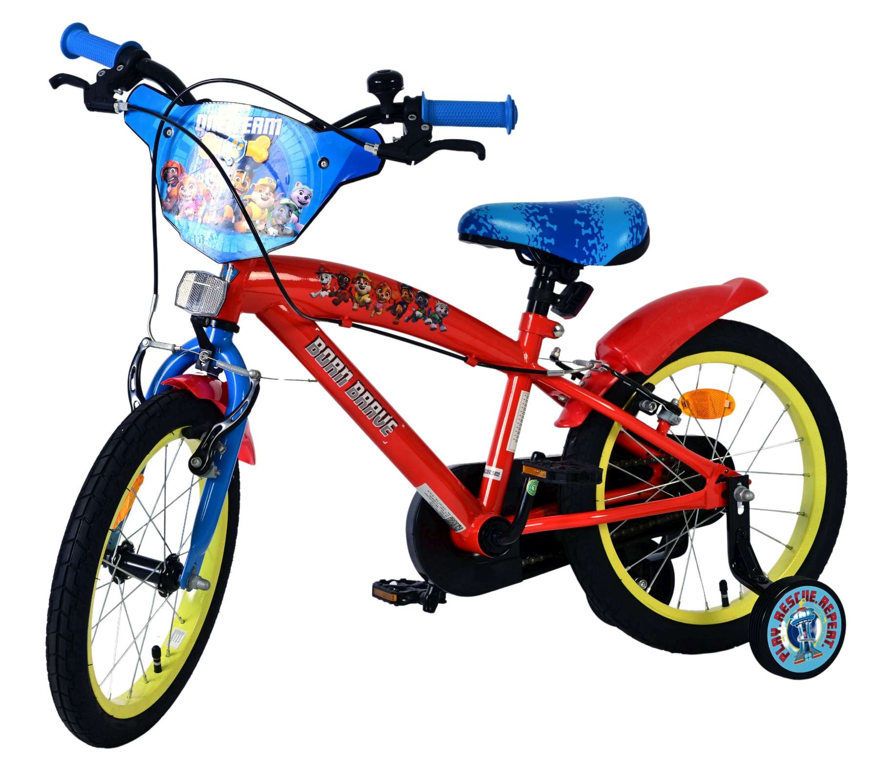 Paw Patrol Kinderfiets – Jongens – 16 inch – Rood – Twee handremmen Paw Patrol Kinderfiets – Jongens – 16 inch – Rood – Twee handremmen